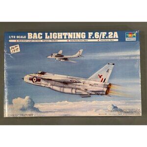 TRUMPETER  Bac Lightning F.6A/F.2A ~ 1:72 Scale Model Kit #01654 Airplane TR6